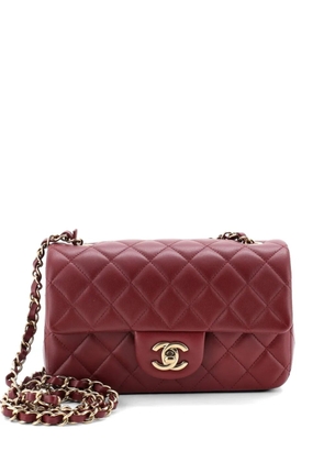 CHANEL Pre-Owned Classic Single Flap Bag Quilted Lambskin Mini crossbody bag - Red