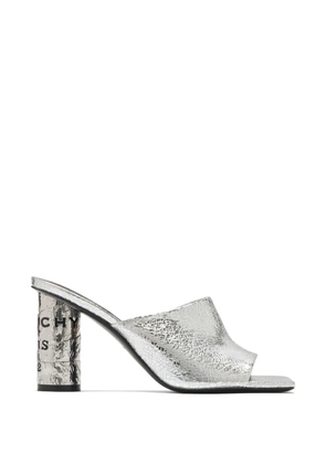 Givenchy Tape logo-print heeled sandals - Silver