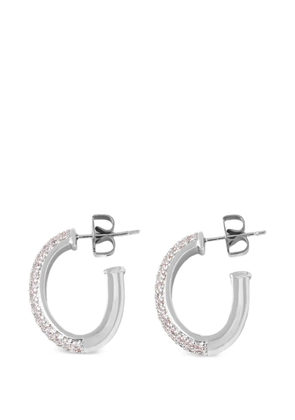 GUESS USA Essenza crystal-embelished hoop earrings - Silver