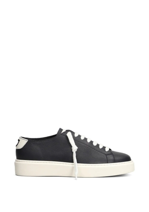 Doucal's pebbled-leather sneakers - Black