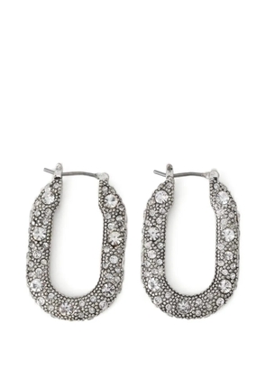 AllSaints crystal-embellished hoop earrings - Silver
