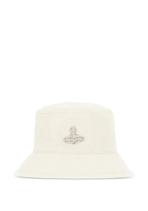 Vivienne Westwood Orb-plaque bucket hat - Neutrals