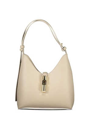 Furla small Goccia leather tote bag - Neutrals