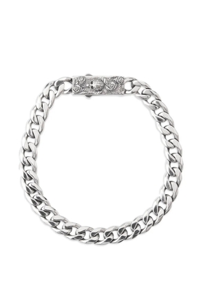 Emanuele Bicocchi skull box-clasp chain bracelet - Silver