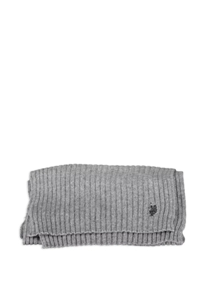 U.S. POLO ASSN. ribbed-knit scarf - Grey