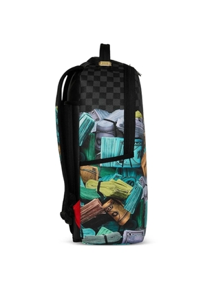 Sprayground Monopoly Stack Up checkered backpack - Black