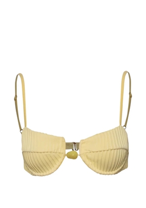 Baobab Roma textured bikini top - Yellow