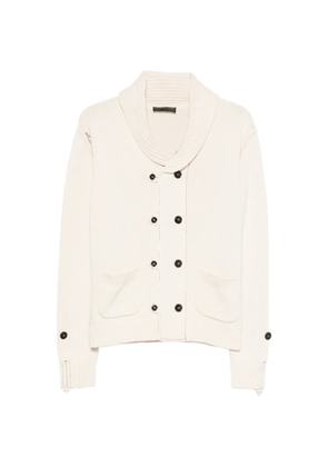 Gabriele Pasini double-breasted shawl-collar cardigan - Neutrals