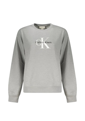 Calvin Klein logo-print jersey sweater - Grey