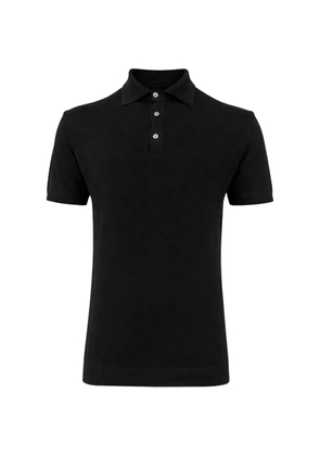 FRANZESE COLLECTION Gossip ribbed-trim polo shirt - Black
