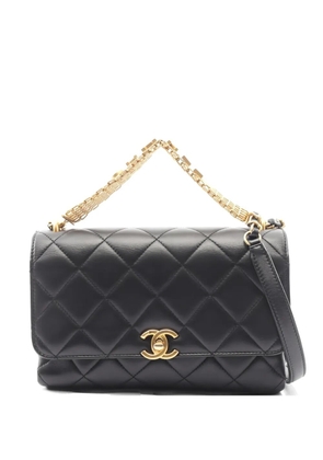 CHANEL Pre-Owned 2021s Matelassé chain shoulder bag - Black