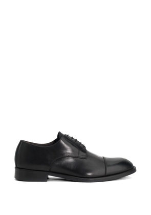 Boggi Milano buffed leather Derby shoes - Black