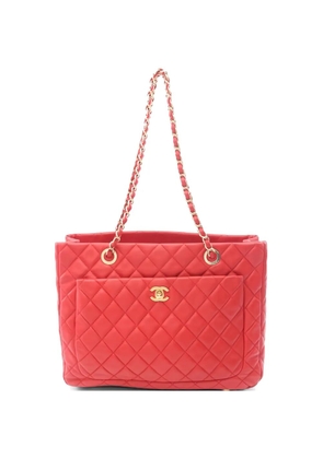 CHANEL Pre-Owned 2013-2014 Matelassé tote bag - Red