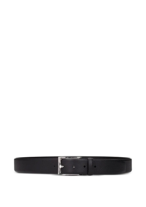 a.testoni grained leather belt - Black