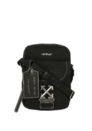 Off-White Arrows-plaque Zip Tie crossbody bag - Black