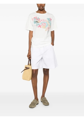 ERMANNO FIRENZE graphic-print cotton T-shirt - White