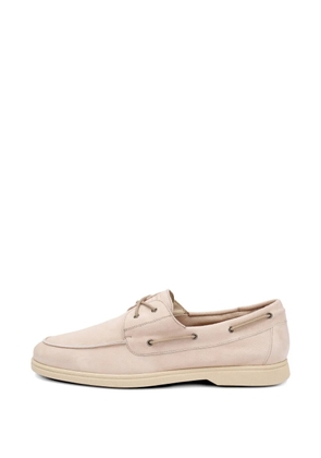 FRAU logo-detail boat shoes - Neutrals