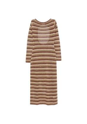 MC2 Saint Barth Robyn striped maxi dress - Neutrals