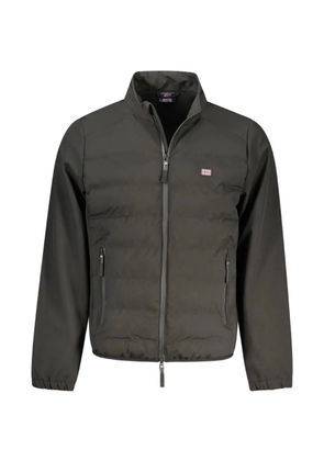 Norwegian Rain quilted-finish high-neck jacket - Grey