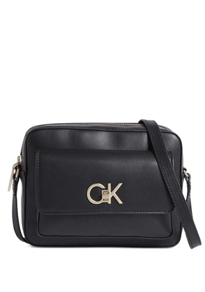 Calvin Klein logo-plaque cross body bag - Black