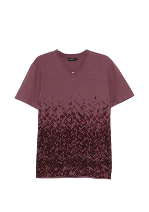 Zegna v-neck T-shirt - Purple