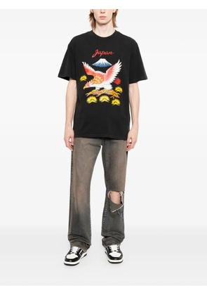 Melt eagle-print T-shirt - Black