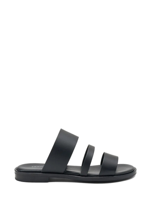 FRAU triple-strap leather sandals - Black