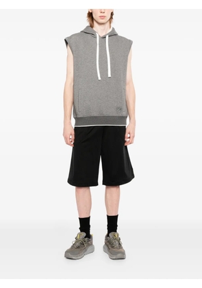 Zegna sleeveless hoodie - Grey