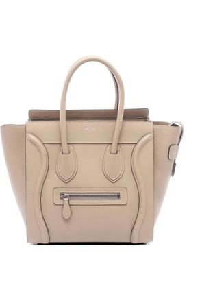 Celine Pre-Owned 2010s micro Luggage tote bag - Neutrals