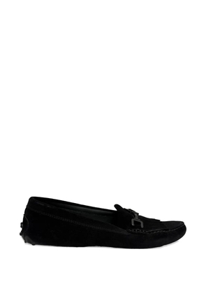 Tod's Vintage Fringed Gommino driving loafers - Black