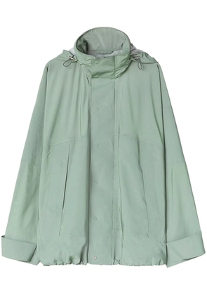 Jil Sander wide-sleeves hooded lightweight jacket - Green