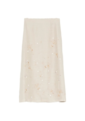 Lorena Antoniazzi sequin-embellishment midi skirt - Neutrals
