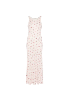 Monica Sarti floral-print striped maxi dress - Pink