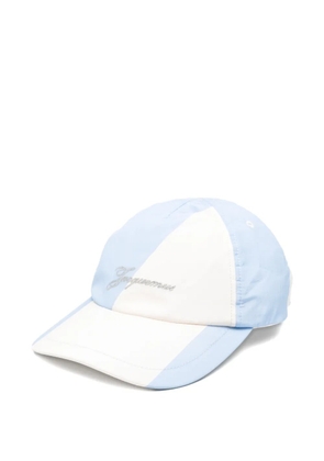 Jacquemus La Casquette Baluchon stripe-print baseball cap - Blue