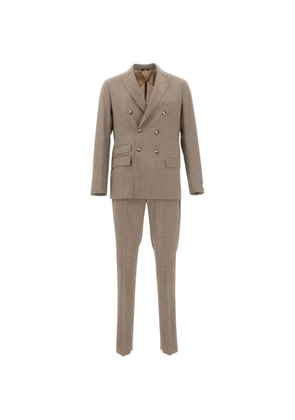 Ungaro double-breasted peak-lapel suit - Neutrals