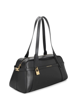 Elisabetta Franchi padlock-detail shoulder bag - Black