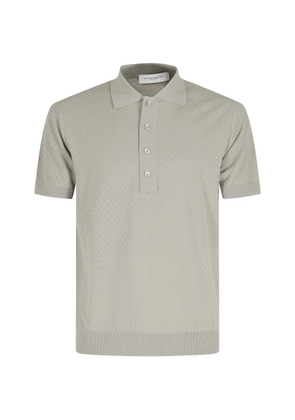 Paolo Pecora micro-jacquard polo shirt - Grey