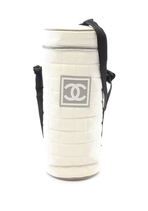 CHANEL Pre-Owned 2000-2002 Quilted Sport Line Bottle Holder crossbody bag - White