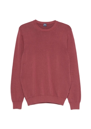 Fedeli crew-neck knitted sweater - Red