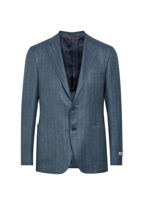 Canali herringbone-pattern suit - Blue