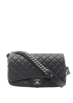 CHANEL Pre-Owned 2016-2017 Medium Caviar Casual Rock Flap shoulder bag - Black