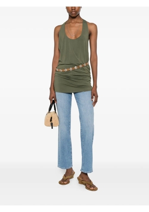 EB Denim Valley racer-back mini dress - Green