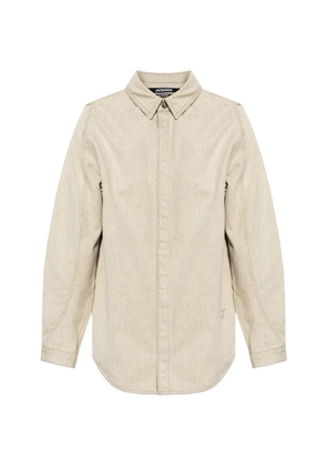 Jacquemus contrast-stitch long-sleeve shirt - Neutrals
