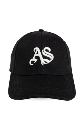AllSaints Gothic logo-embroidered baseball cap - Black