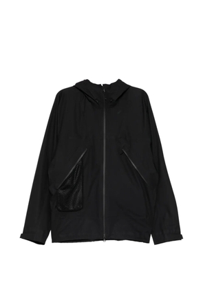 Goldwin logo-embroidered panelled jackets - Black