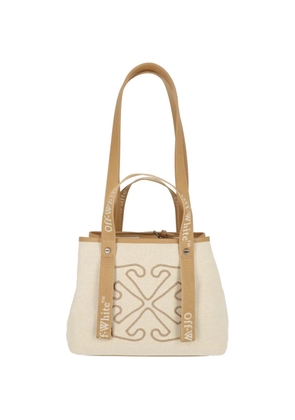 Off-White logo-strap tote bag - Neutrals