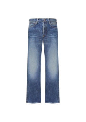 visvim logo-patch jeans - Blue