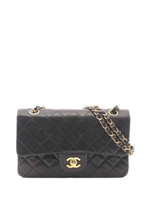 CHANEL Pre-Owned 1991-1994 Small Classic Lambskin Double Flap shoulder bag - Black