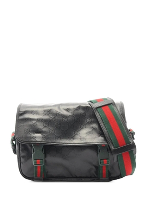 Gucci Pre-Owned 2016-2026 Small GG Crystal Web Messenger Bag shoulder bag - Black