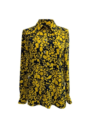 Victoria Beckham Printed crepe shirt - Yellow